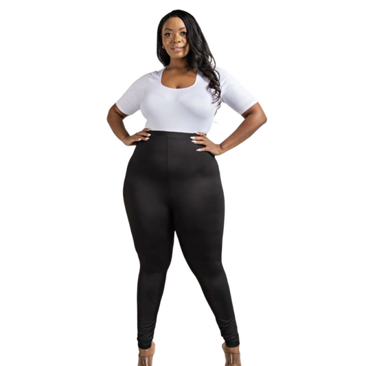Plus Size High Rise Leggings