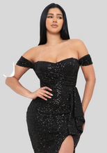 Load image into Gallery viewer, Off Shoulder midi dress
