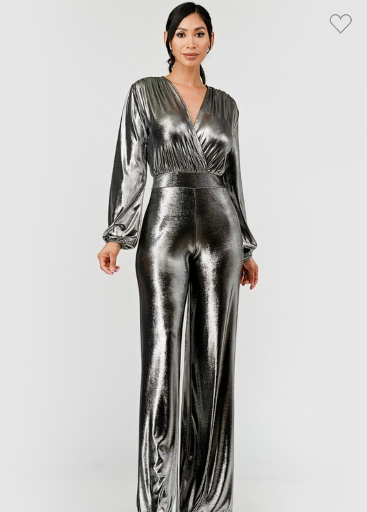 Metallic Long sleeve jumpsuit