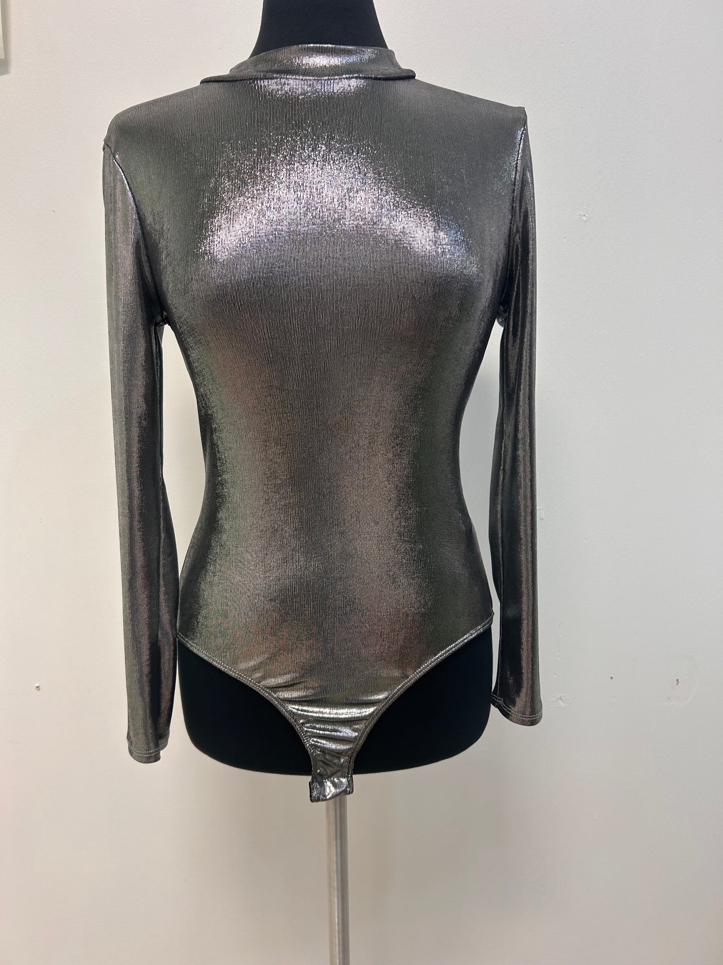 Metallic Silver Blouse