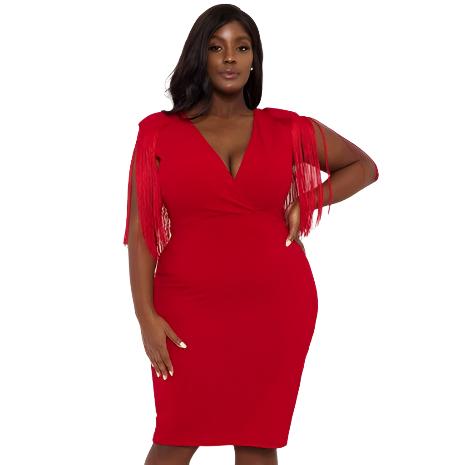 Red Plus Size Dress