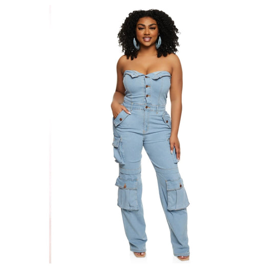 Cargo Halter Jumpsuit