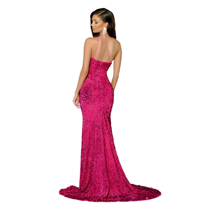 Fuscia Prom Dress