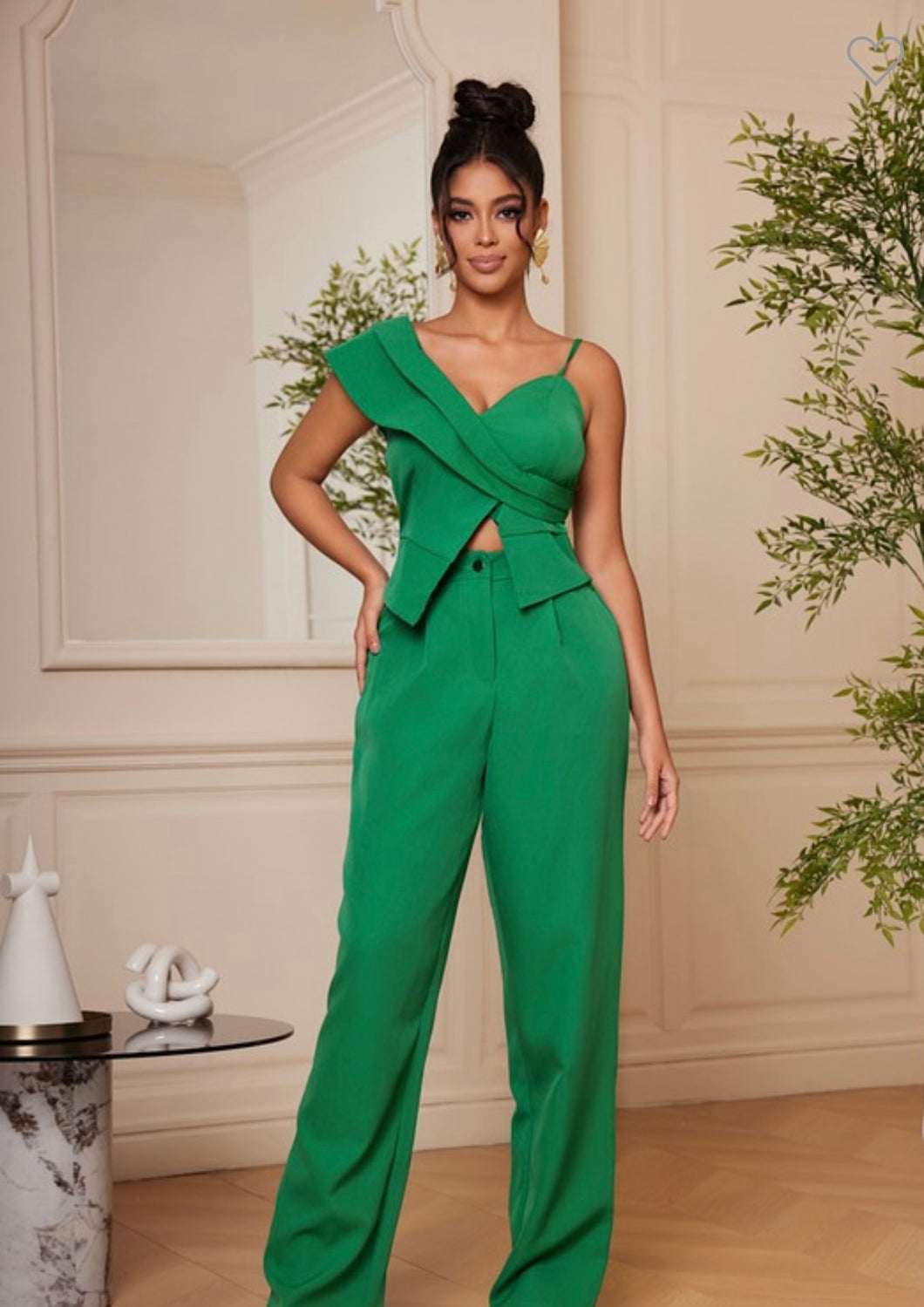 Emerald Green Pant Set