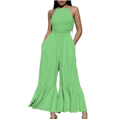 Halter Wide Leg Jumpsuit