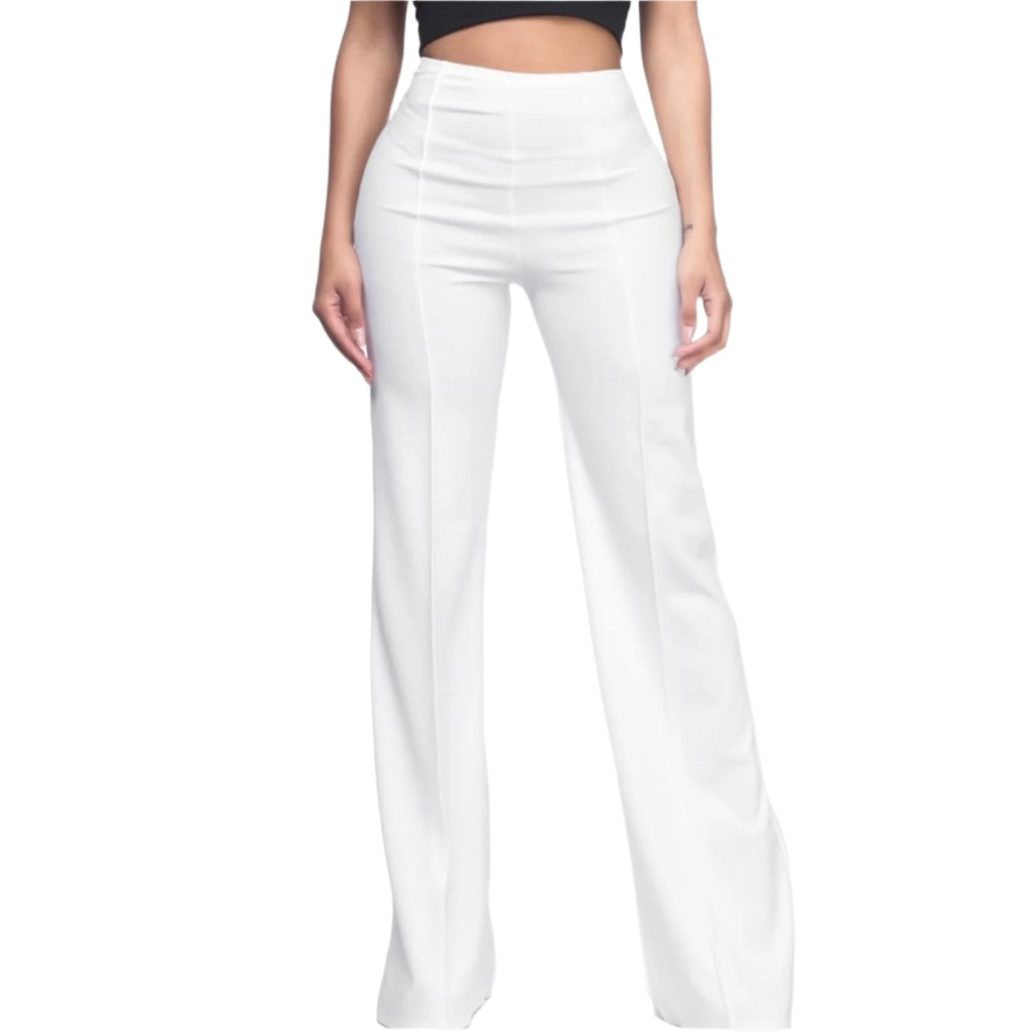 White Wide leg pant