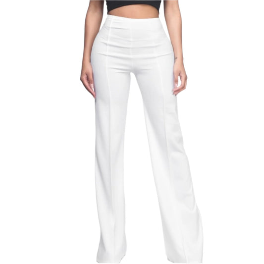 White Wide leg pant