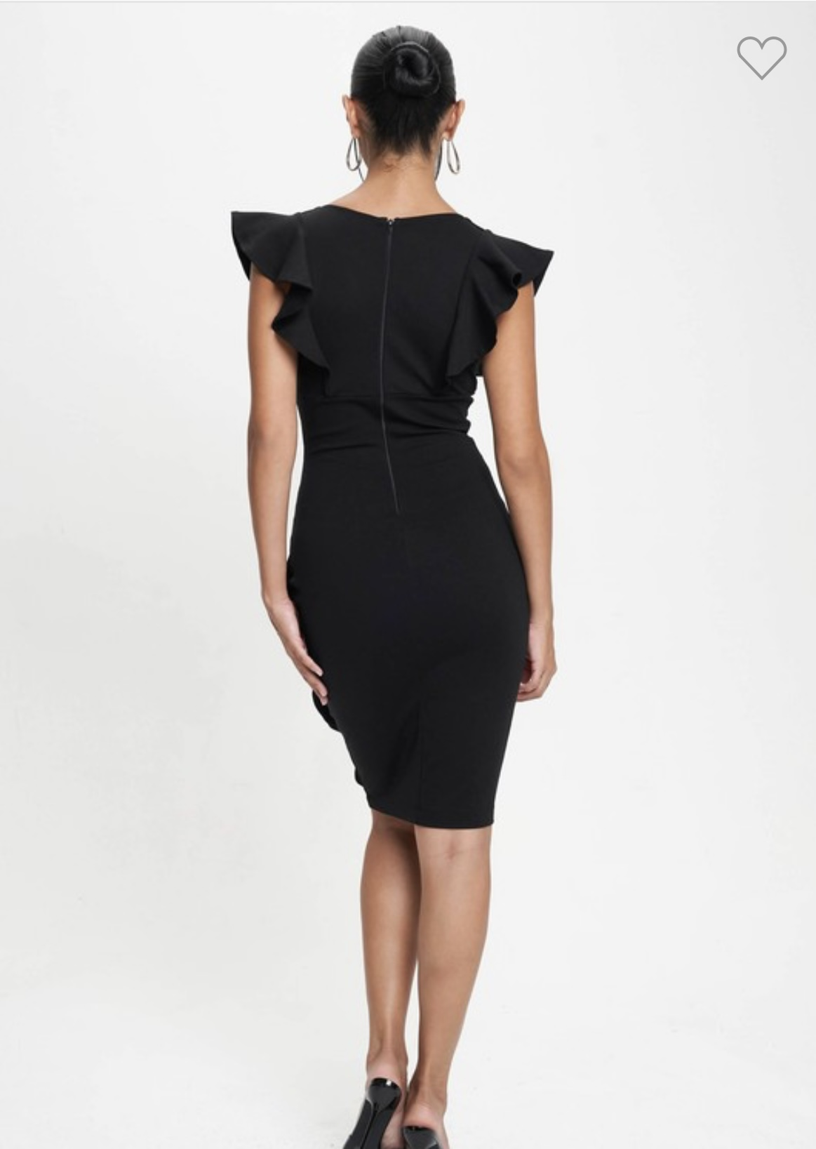 Black V Neck Dress