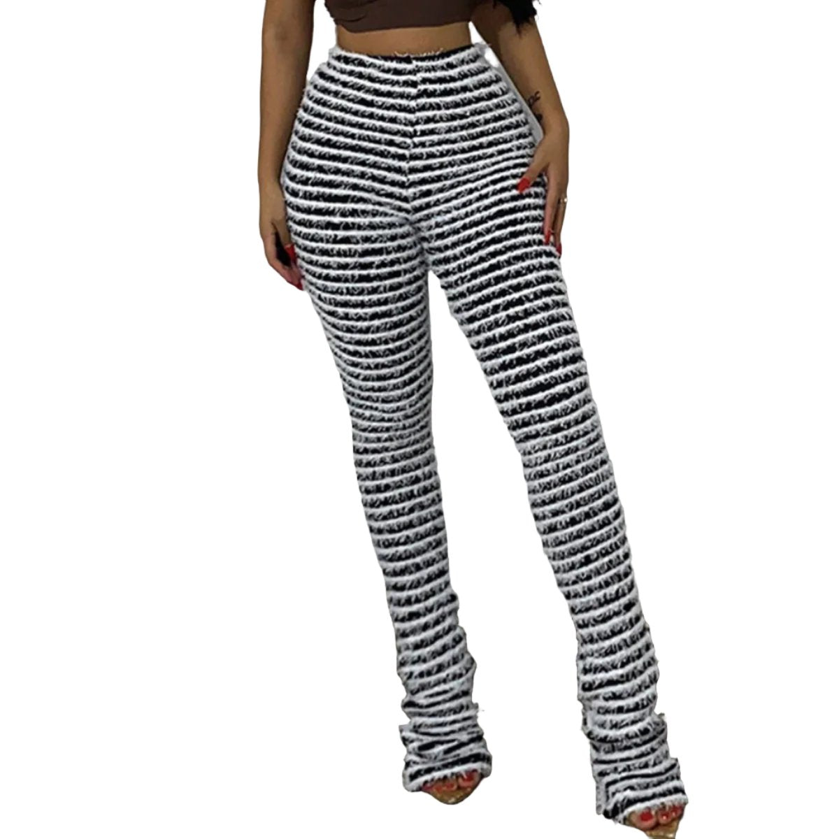 Black and White Pencil Pants