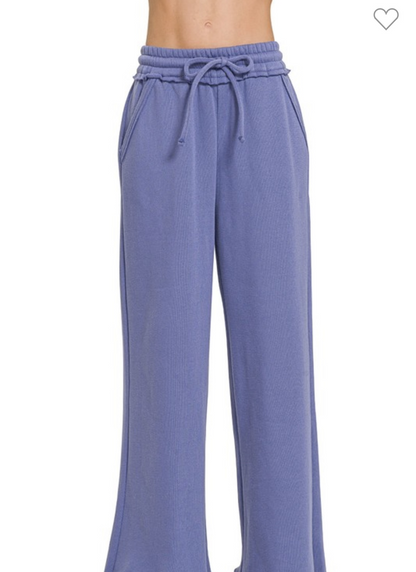 Fleece Wide Leg Pants