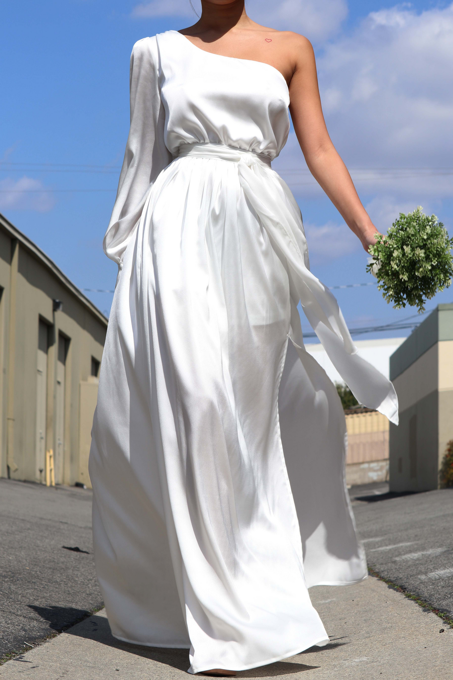 Flowy White Dress